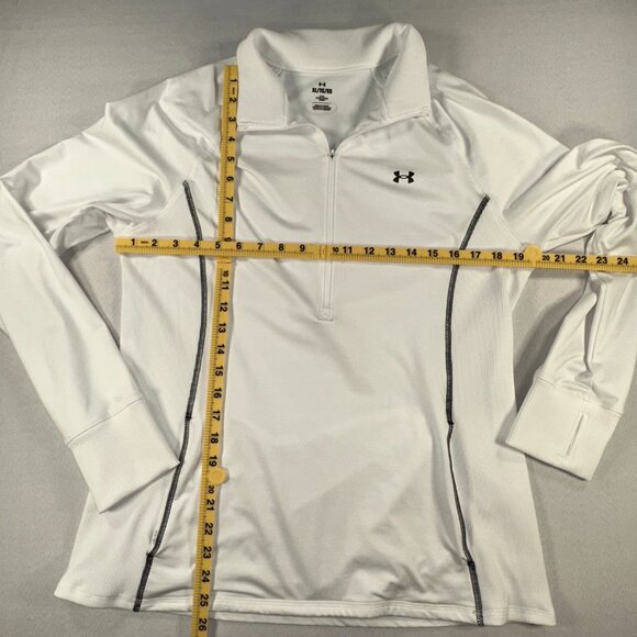 Under Armour - Women's Size XL Heatgear 1/4 Zip Fitted Pockets Long Sleeve - Picture 12 of 12